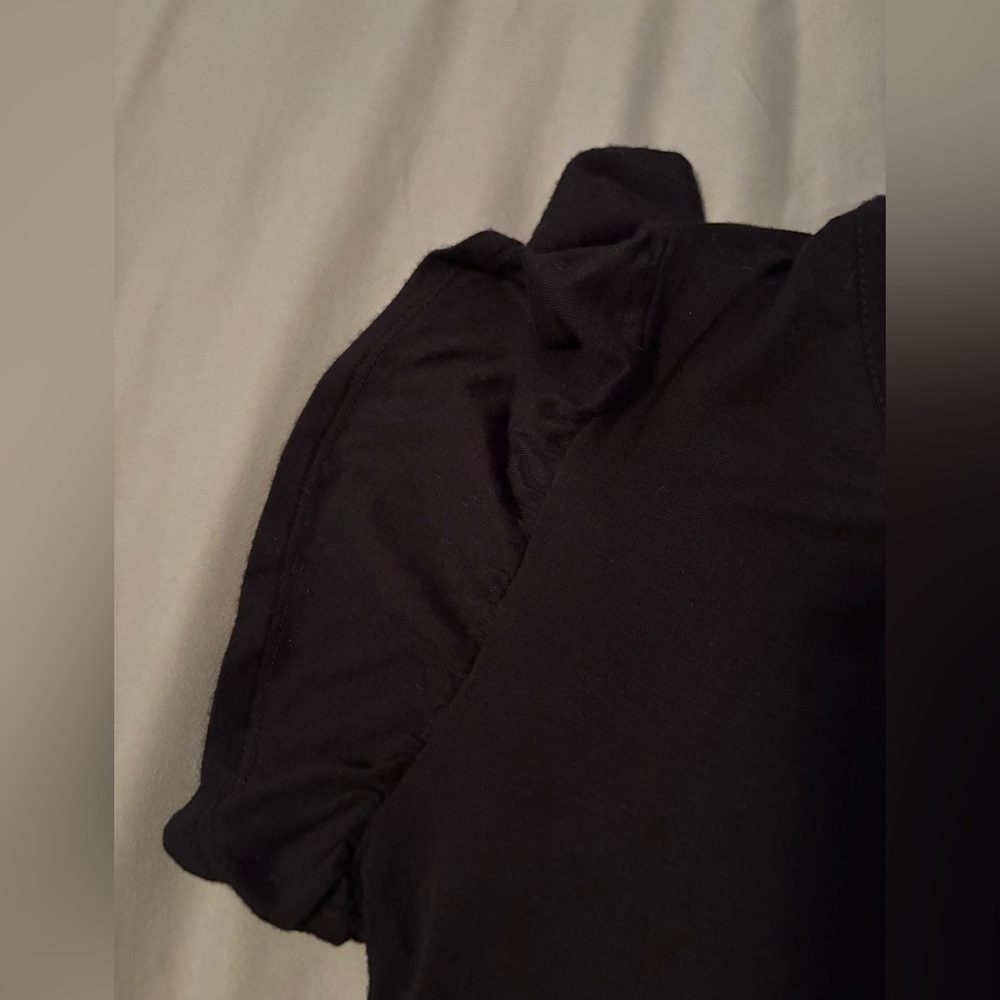 Black Ruffle Sleeve Dress - Picture 3 of 3